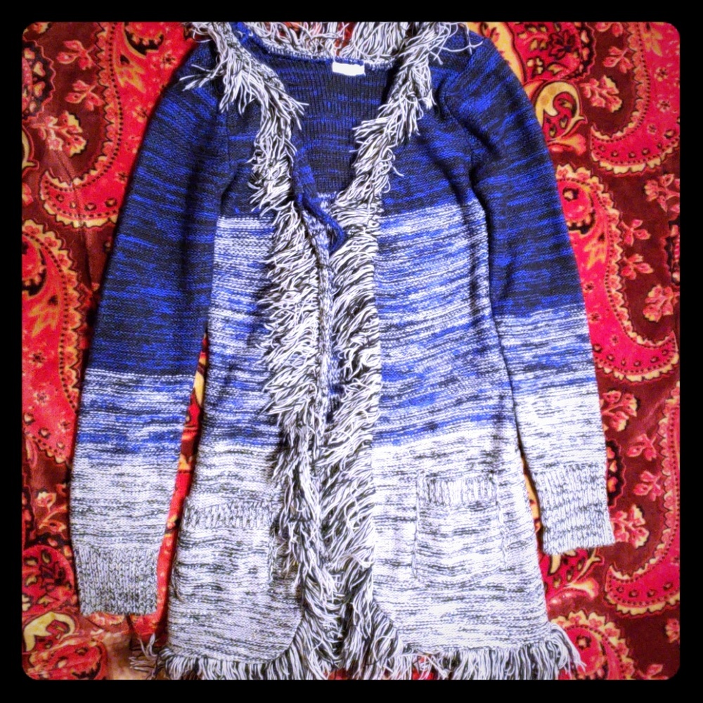Kids long cardigan sweater